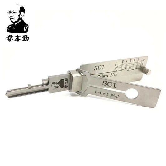 Mr. Li's Original Lishi SC1 2-in-1 Pick & Decoder for 5-Pin Schlage Keyway